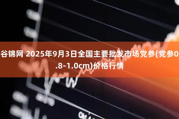 谷锦网 2025年9月3日全国主要批发市场党参(党参0.8-1.0cm)价格行情