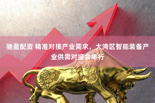 驰盈配资 精准对接产业需求，大湾区智能装备产业供需对接会举行